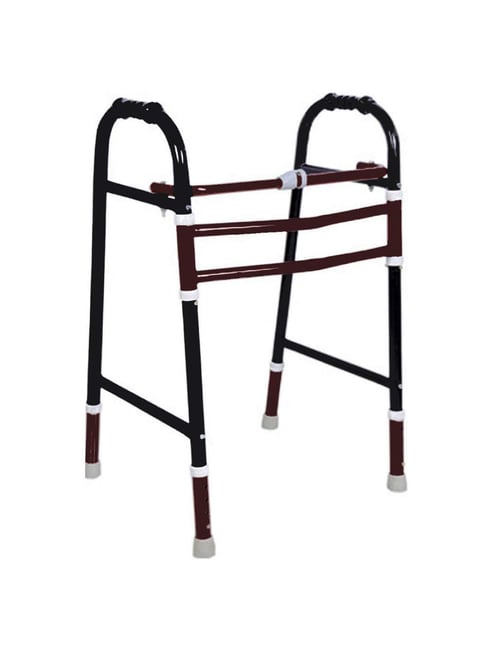 Buy MCPPX W01 Foldable Walker for old people (Black and Brown) Online ...