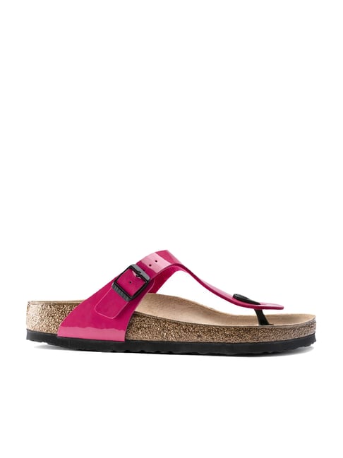 Buy Birkenstock Women's Gizeh Pink Regular Width T-Strap Sandals for Women  at Best Price @ Tata CLiQ