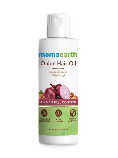 Buy Mamaearth Onion Hair Fall Shampoo for Hair Growth & Hair Fall Control,  with Onion Oil & Plant Keratin 250ml Online at Low Prices in India -  Amazon.in