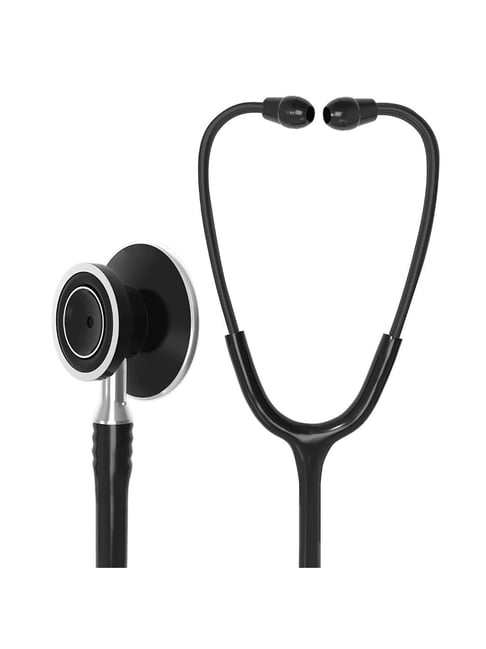 MCP Anchor Aluminum Dual Head Stethoscope for Doctors and Medical Students (Black)