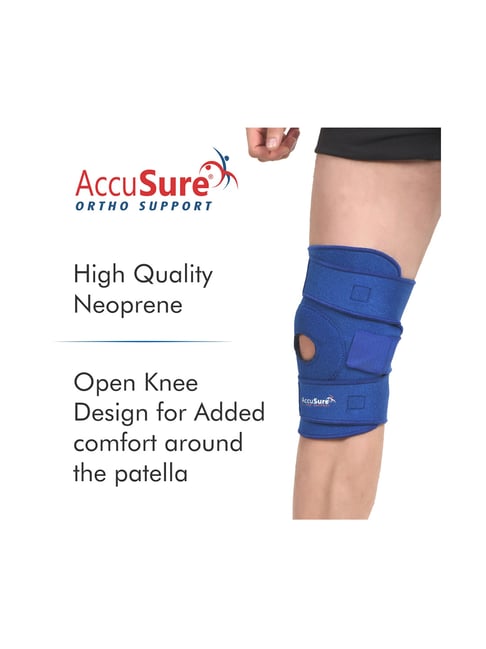 Buy AccuSure K3 Elastic Open Patella Knee Support Size S (Grey) Online At  Best Price @ Tata CLiQ