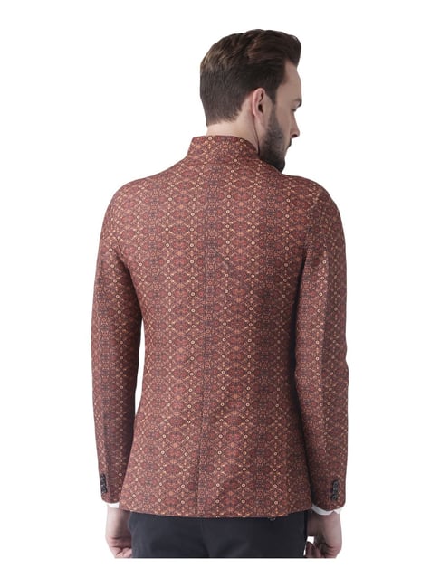 Buy Hang Up Multicolor Regular Fit Printed Blazer for Mens Online