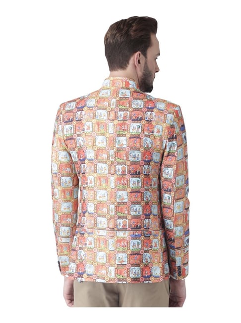 Hang Up Multicolor Regular Fit Printed Blazer