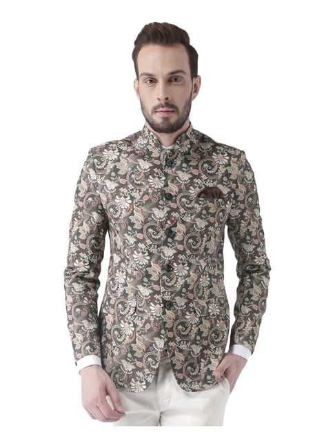 Buy Hang Up Multicolor Regular Fit Printed Blazer for Mens Online