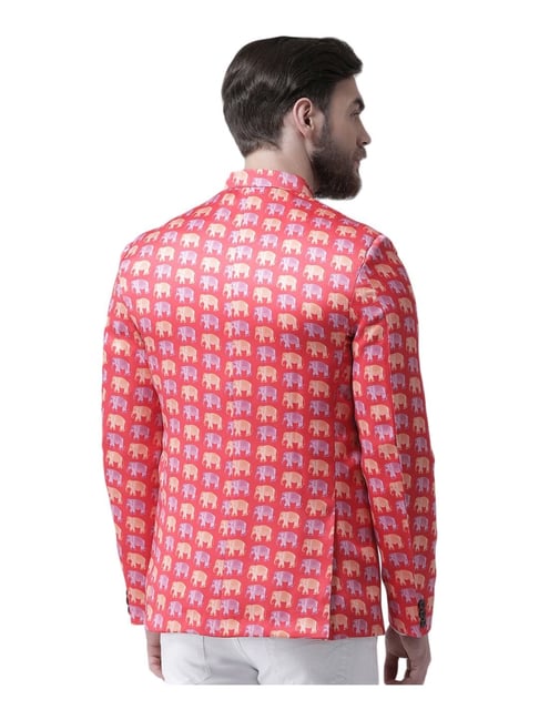 Buy Hang Up Multicolor Regular Fit Printed Blazer for Mens Online