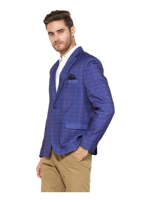 Buy Hang Up Multicolor Regular Fit Printed Blazer for Mens Online