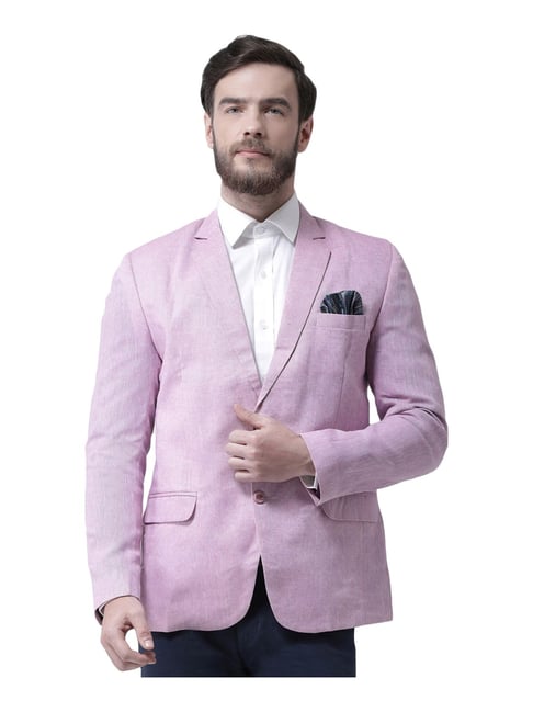 Purple discount linen blazer