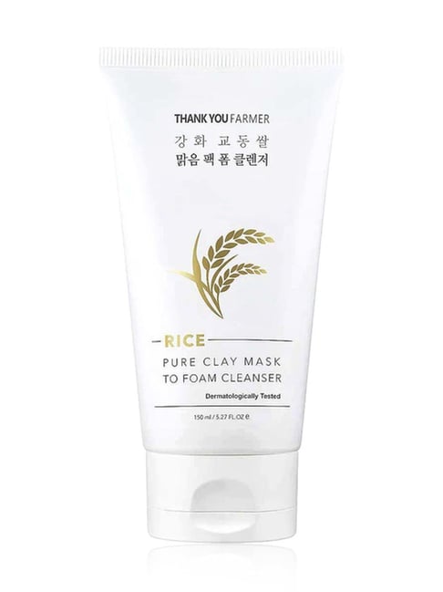 Thank You Farmer Rice Pure Clay Mask To Foam Cleanser - 150 ml-picture-22
