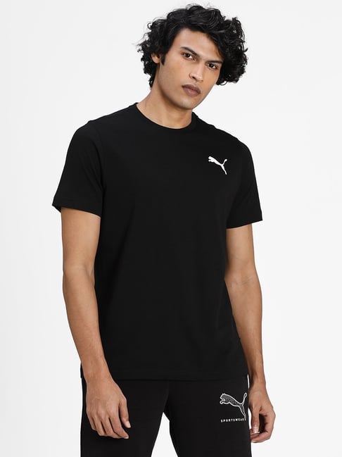 Puma Black Essentials Small Logo Men's T-shirt