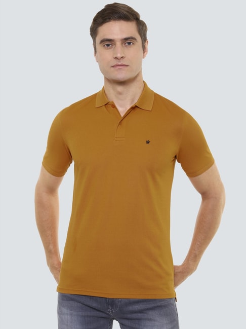 Buy Louis Philippe Mustard Polo T-Shirt for Men's Online @ Tata CLiQ