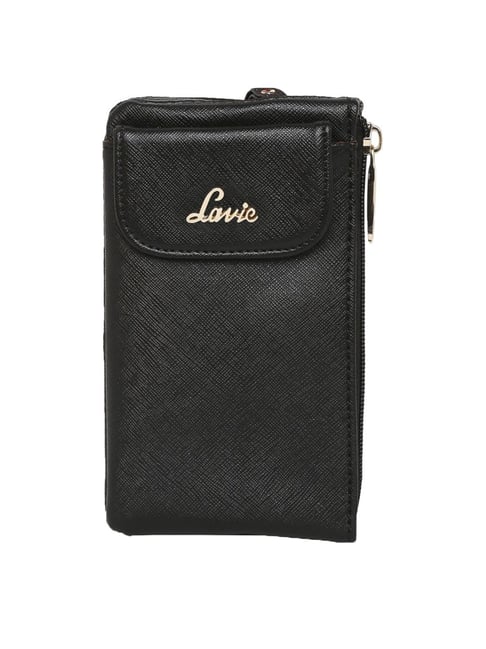 Lavie Black Solid Pouch