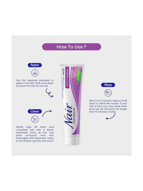 Buy NAIR Hair Remover Moisturizing Hair Removal Cream - 110 gm Online At Best Price @ Tata CLiQ Buy NAIR Hair Remover Moisturizing Hair Removal Cream - 110 gm Online At Best Price @ Tata CLiQ