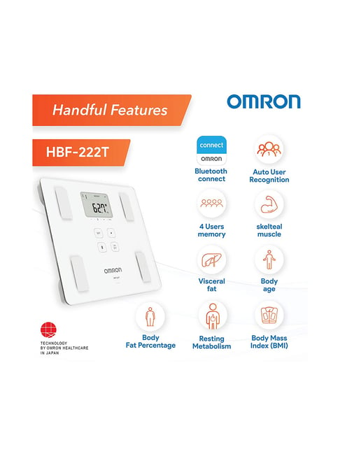 Buy Omron HBF-222T Complete Digital Fat Analyzer with Bluetooth Online ...