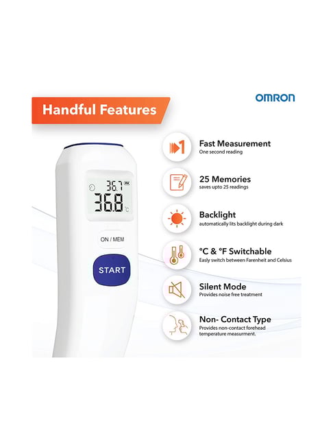Omron Non-Contact Forehead Thermometer MC-720 MC720 [1 Year Local Warranty 欧姆龙温度计 Termometer Dahi I.486457683 - Foto 4