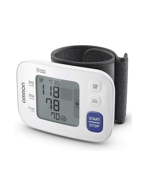 Omron HEM-6181 Fully Automatic Wrist Blood Pressure Monitor (White)