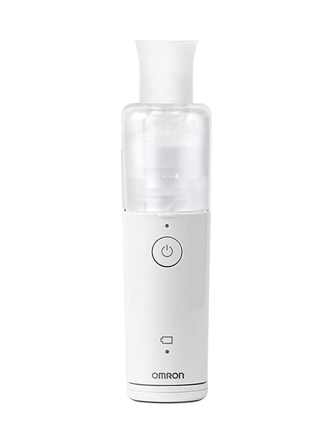 Omron NE-U100 Portable Pocket Sized 360 Degree Silent Mesh Nebulizer (White)