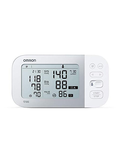 Omron HEM-7361T Bluetooth Digital Blood Pressure Monitor with AFib Indicator (White)