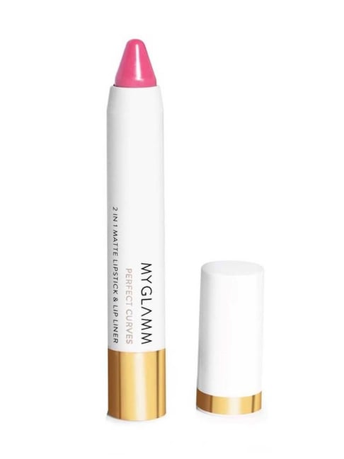 MyGlamm Perfect Curves Matte Lip Crayon Carnation - 3.7 gm-image-47