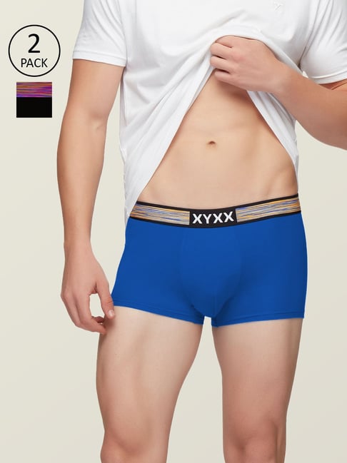 XYXX Black & Blue Trunks - Pack of 2-picture-20