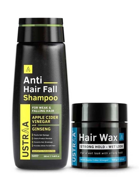Ustraa Hair Wax Wet Look & Anti Hair Fall Shampoo