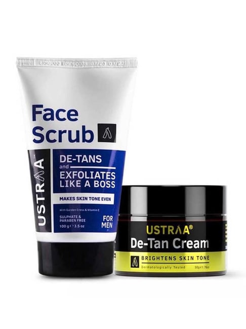 Ustraa De Tan Face Scrub & Face Cream