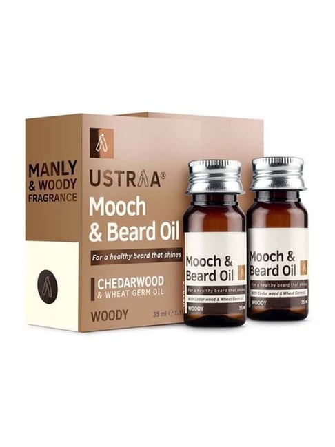 Ustraa Woody Mooch & Beard Oil (Pack of 2)