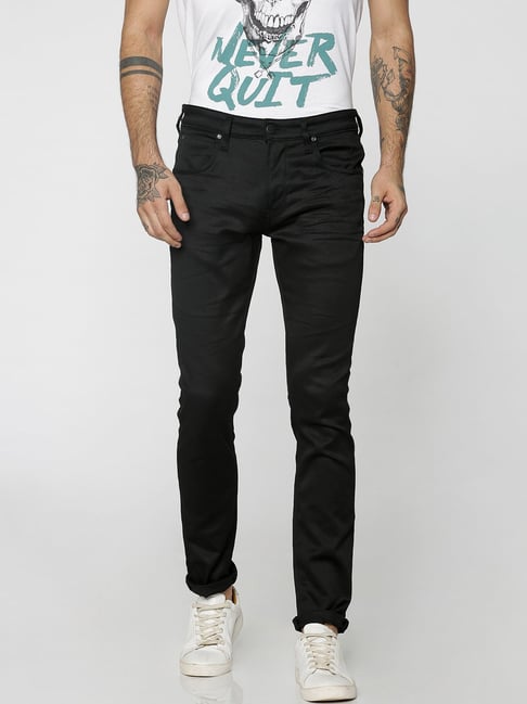 Jack & Jones Jet Black Skinny Fit Jeans