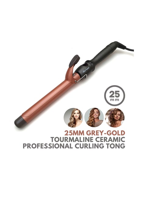 Alan Truman Ceramic Tourmaline 25mm Hair Curler (Gold/Grey)