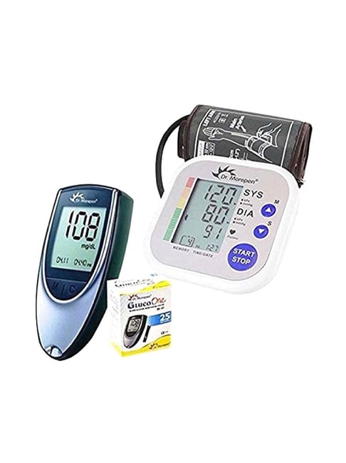 Dr Morepen Dr. Morepen BP02 Blood Pressure Monitor and BG03 Glucometer Combo (Black)