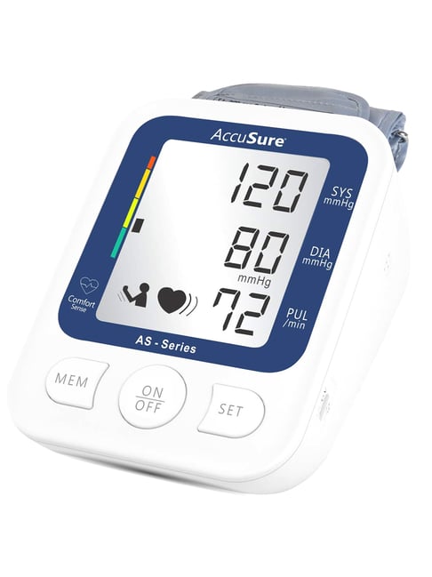 AccuSure AS Series Digital Blood Pressure Monitor (White)