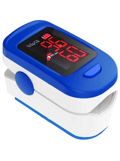 AccuSure FS-10C Digital Fingertip Pulse Oximeter (White/Blue)