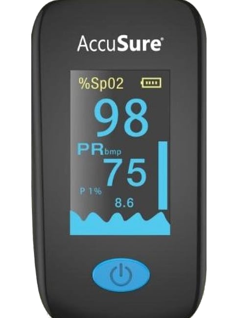 AccuSure YK011 Advance Fingertip Pulse Oximeter (White)