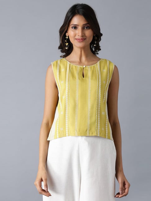 Yellow boat 2024 neck top