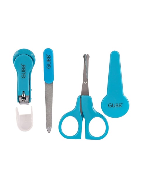 GUBB Baby Manicure Kit for New Born Baby 0M+, Nail Clipper, Nail Filer  Scissor Blue