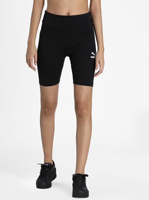 Buy Puma Black Tight Fit Cycling Shorts for Women Online Tata CLiQ