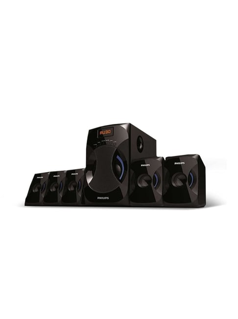 Philips Audio SPA4040B/94 5.1 Channel 45W Multimedia Speakers System,4x4W Satellite Speakers (Black)