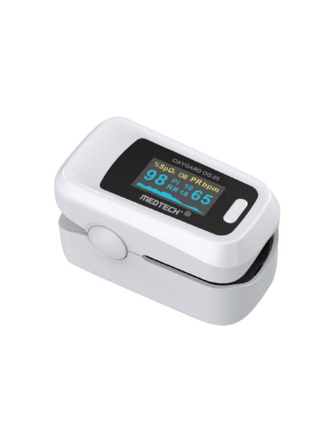 Medtech OG-05 Finger Tip Pulse Oximeter with Oxygen level, Pulse Rate, Respiratory Rate (White)