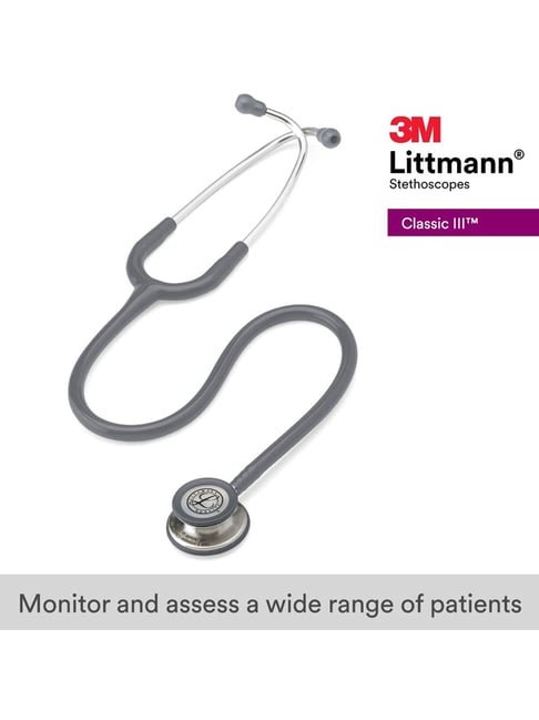 3M Littmann Classic III Stethoscope, Gray Tube, 27 inch