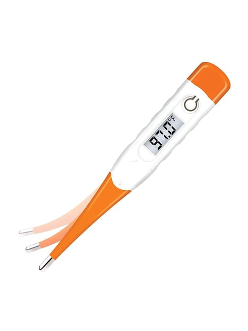 MCP Flexible Tip Waterproof Digital Thermometer (Orange and White)