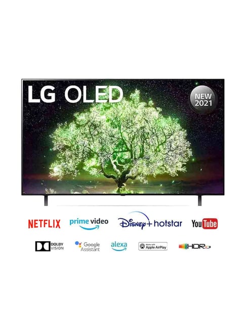 LG 139.7 cm (55 Inch) Smart 4K Ultra HD OLED TV OLED55A1PTZ (2021, Meteo Titan) 3 Years Warranty