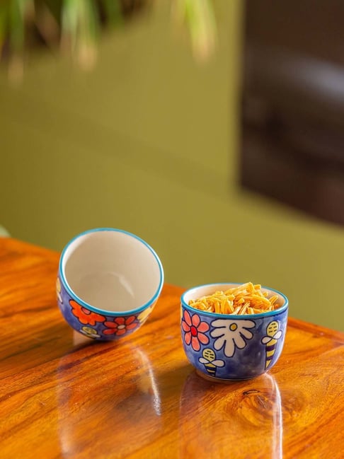 Blue hotsell serving bowls