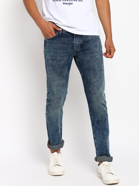 Wrangler Blue Skinny Fit Low Rise Jeans