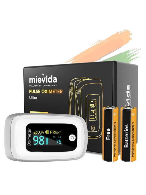 Mievida Finger Tip Pulse Oximeter with OLED Display, Hi or Low Spo2, Pulse Rate Indicator