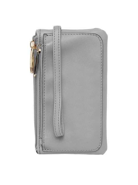 Buy Lavie Kami Mup Grey Solid Wrislet Wallet for Women Online At Best ...