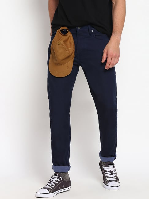 Lee Dark Blue Slim Fit Jeans