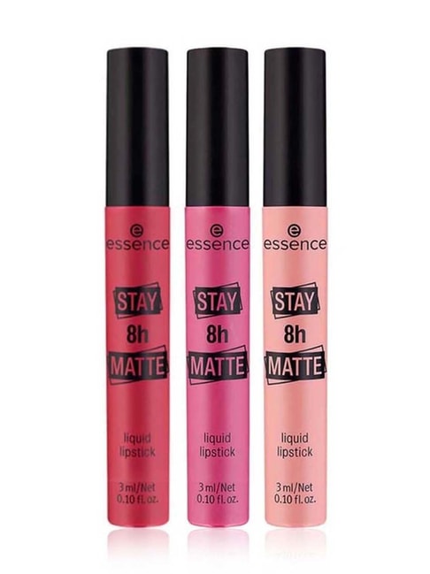 Essence Stay 8h Matte Liquid Lipstick (Pack of 3)