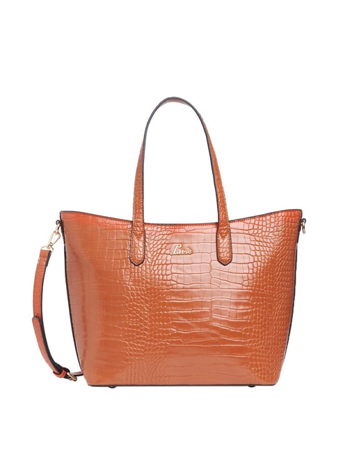 Lavie Hailon LG Tan Textured Medium Tote Handbag Price in India