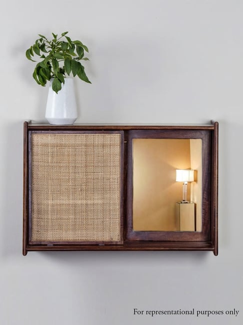 Fabindia Brown Mango Wood Wall MirrorFabindia HomeHomeFurnishingTATA