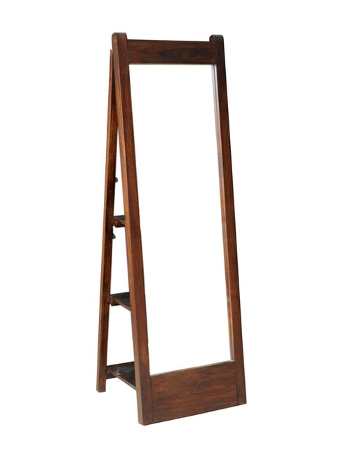 Fabindia Brown Mango Wood Floor Mirror