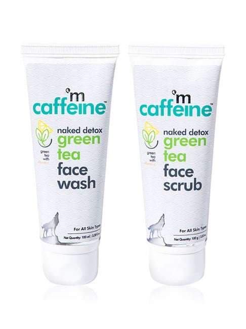 mCaffeine Quick Green Tea Detox Kit for Cleanse & Exfoliate